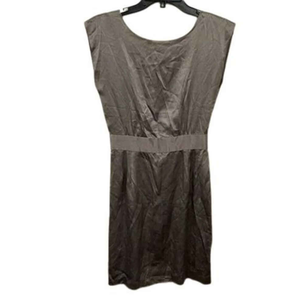 Wayf silver 100% Silk Sleeveless Mini Dress size 4